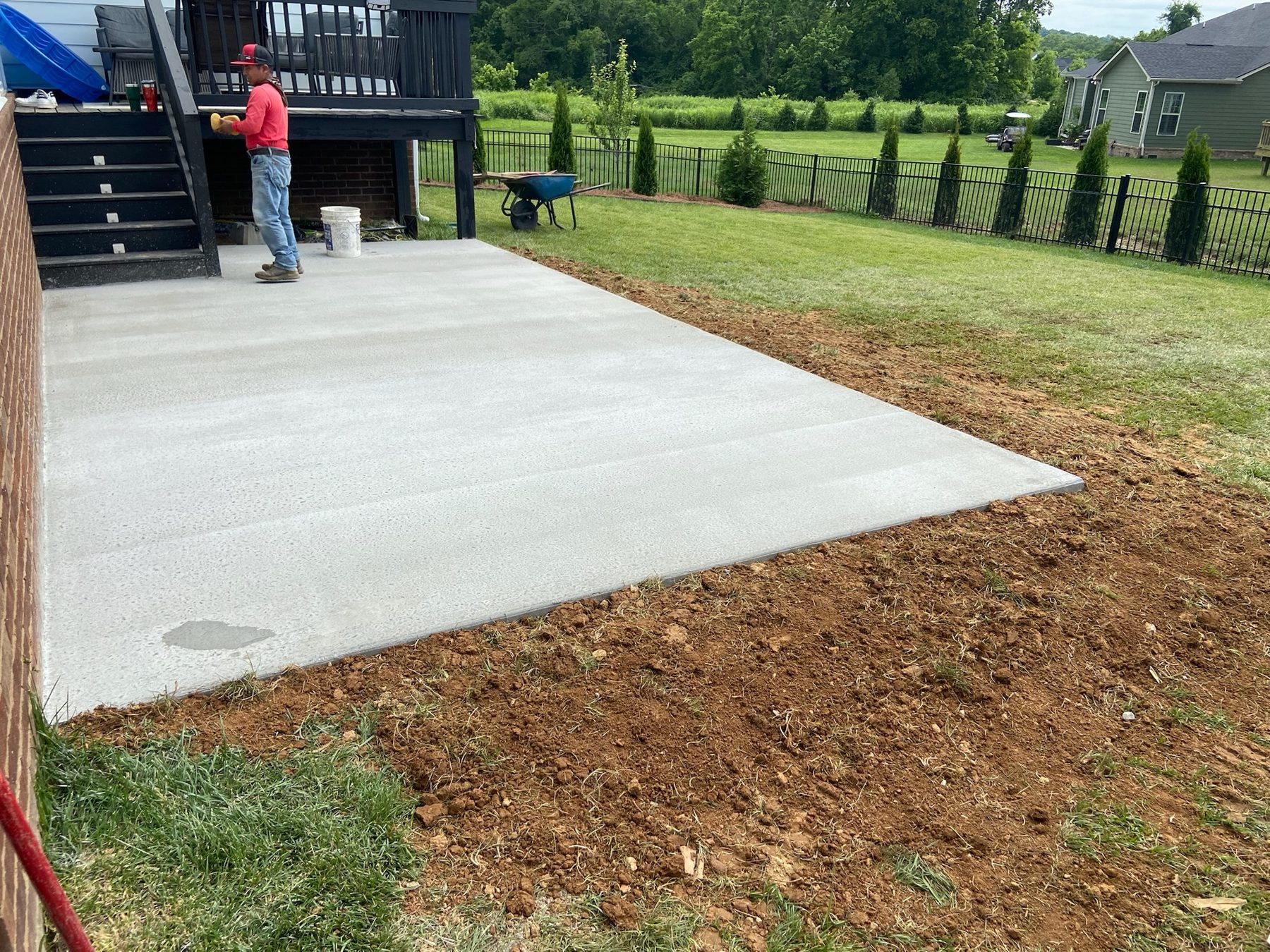 Concrete Slab & Steps — Chapel Hill, TN